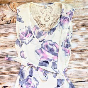 Floral Tie Blouse